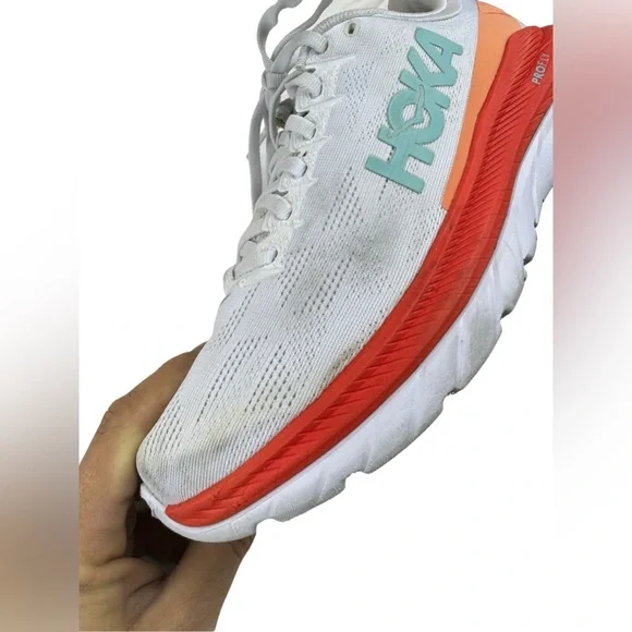 Hoka One One Mach 4 Women’s Size 8 B Running Sneakers Shoes 1113529 White Fiesta - Picture 8 of 15
